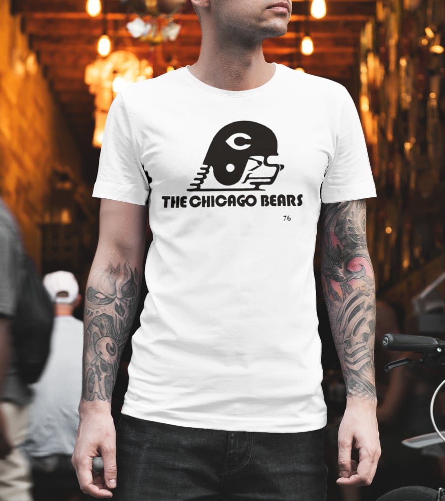 The Chicago Bears Helmet Logo 76 T-Shirt