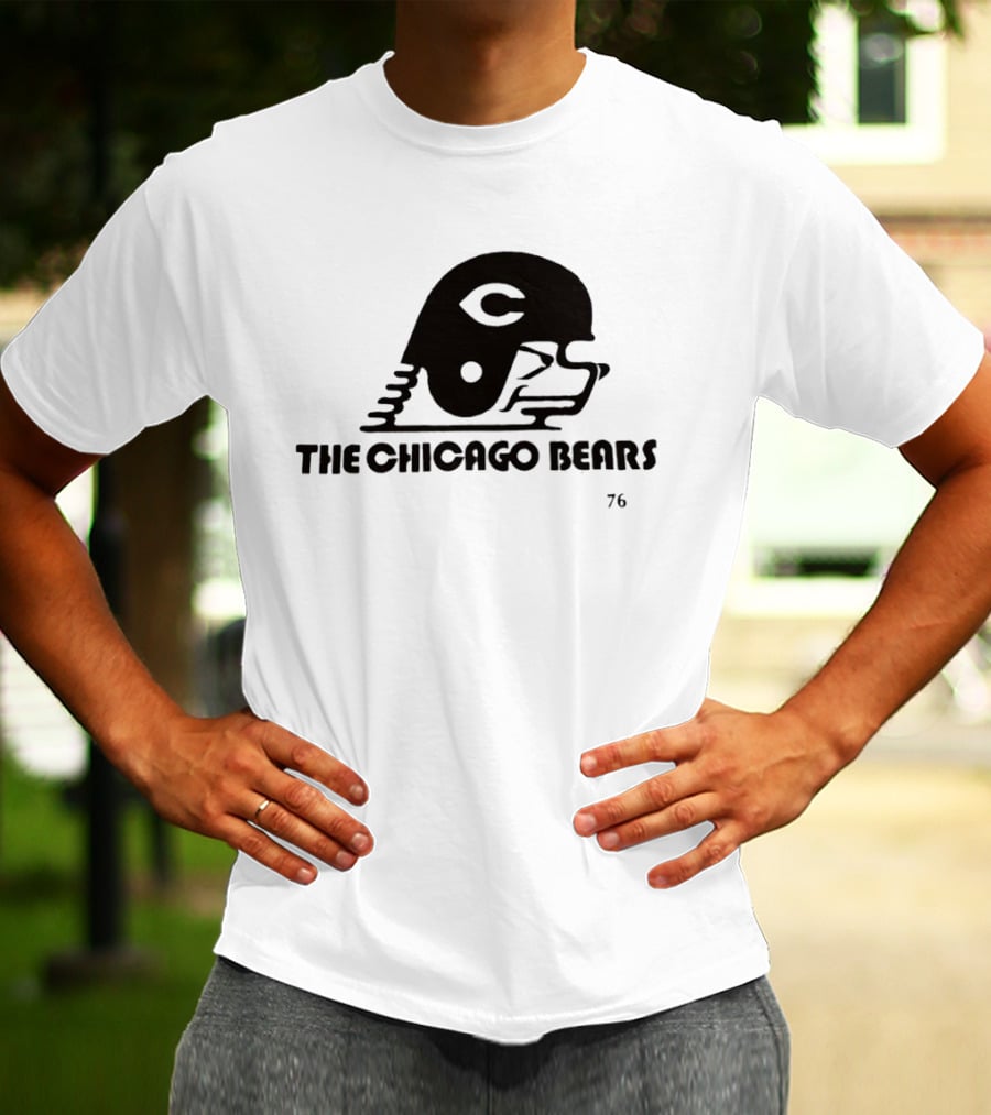 The Chicago Bears Helmet Logo 76 T-Shirt
