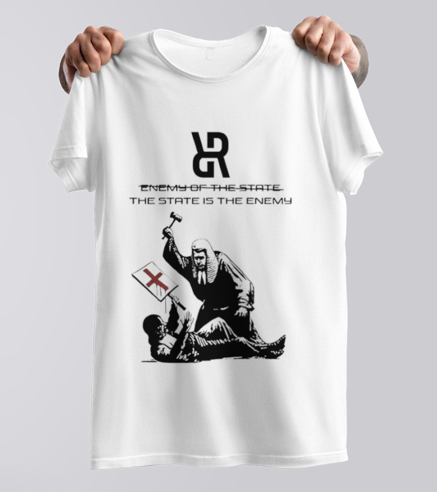 Revolutionary Struggle Judging The State Is The Enemy Political Protest T-Shirt