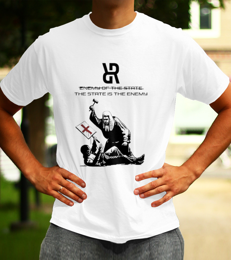 Revolutionary Struggle Judging The State Is The Enemy Political Protest T-Shirt