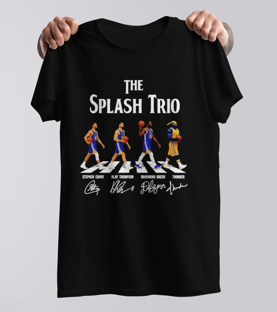 The Splash Trio Golden State Warriors Stephen Curry Klay Thompson Draymond Green Thunder T-Shirt