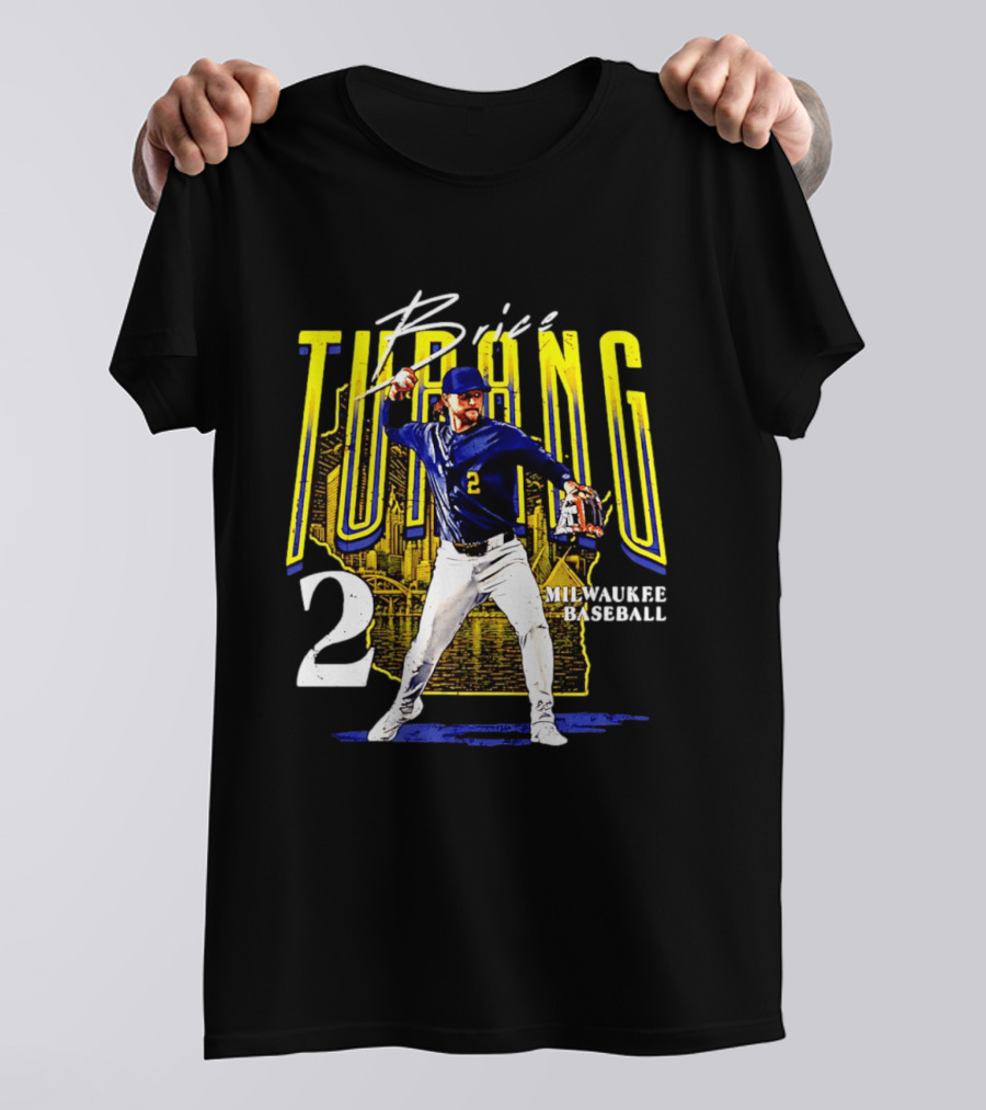 Brice Turang Milwaukee Baseball Player Number 2 T-Shirt