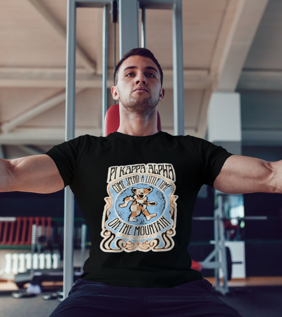 Pi Kappa Alpha Come Spend A Little Time On The Mountain Fall 2021 Bear T-Shirt
