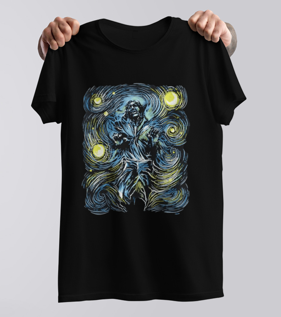 Starry Night Han Solo In Carbonite Van Gogh T-Shirt