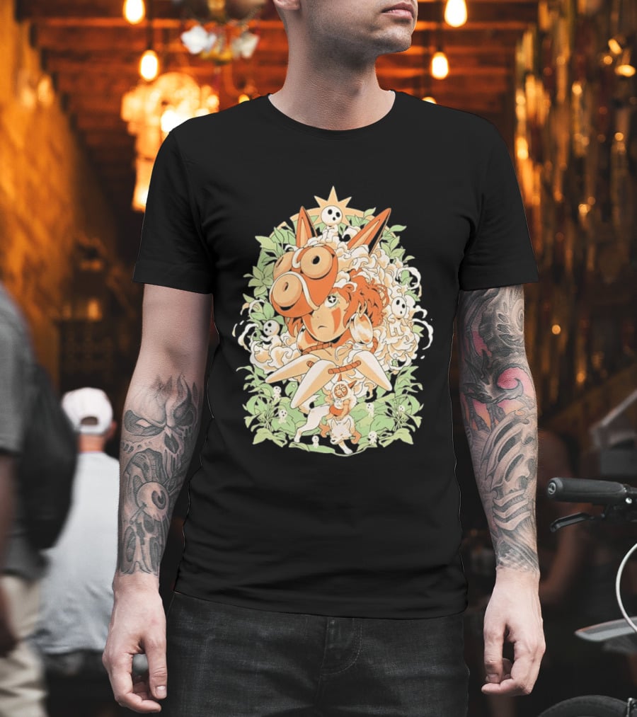 Princess Mononoke Moro Kodama Spirit Forest Adventure T-Shirt