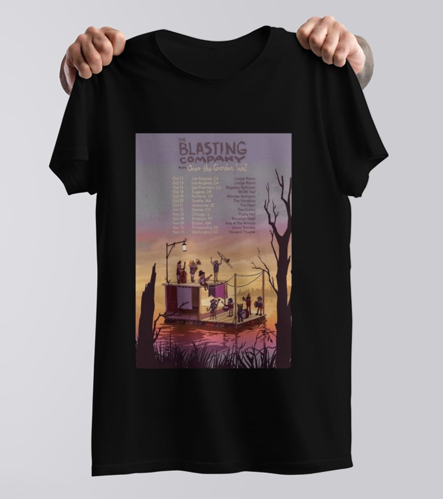 The Blasting Company Plays Over The Garden Wall Tour Dates 2026 Concert Locations T-Shirt