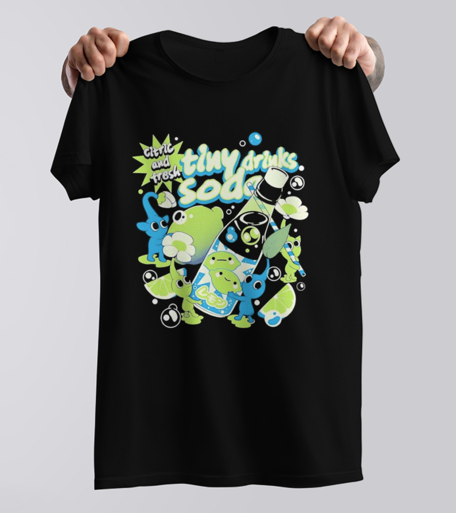Tiny Drinks Soda Lemon Lime Pikmin Fresh And Juicy T-Shirt