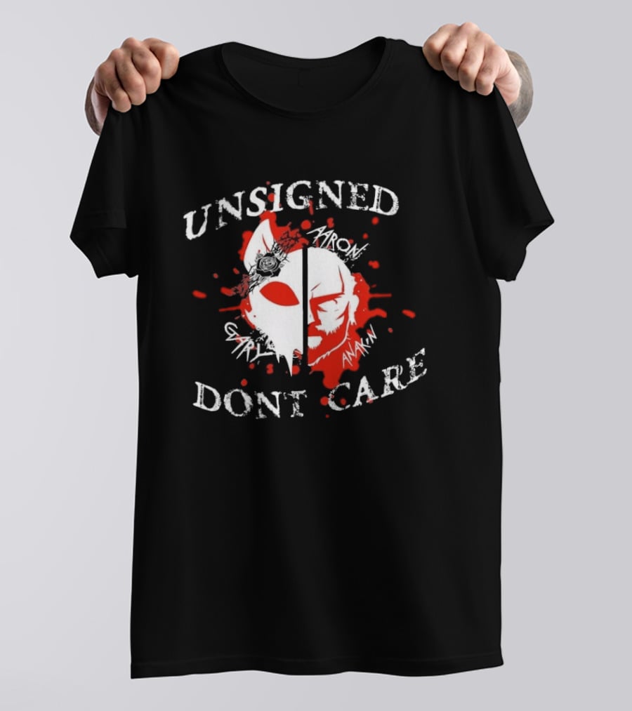 Unsigned Dont Care Aaron Gary Anakin Split Mask T-Shirt