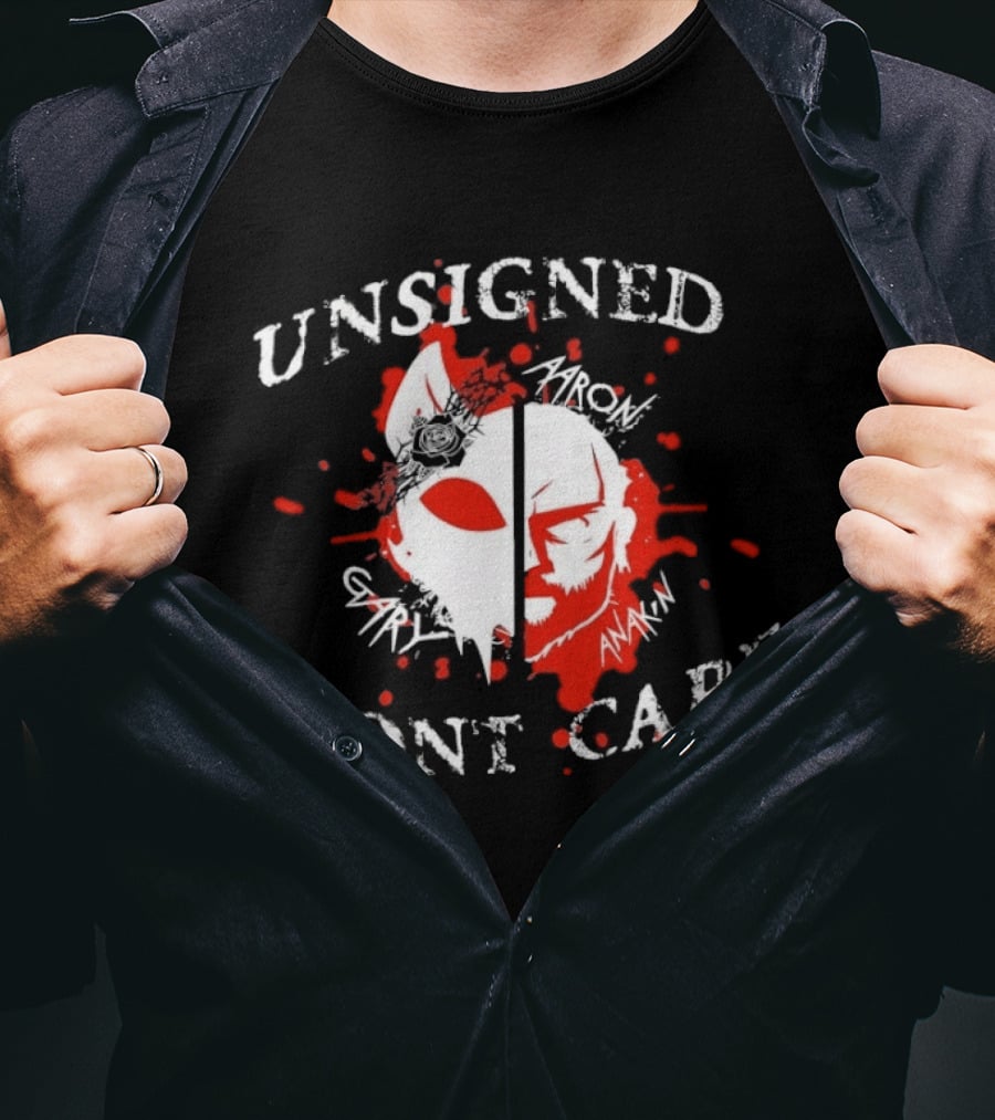 Unsigned Dont Care Aaron Gary Anakin Split Mask T-Shirt