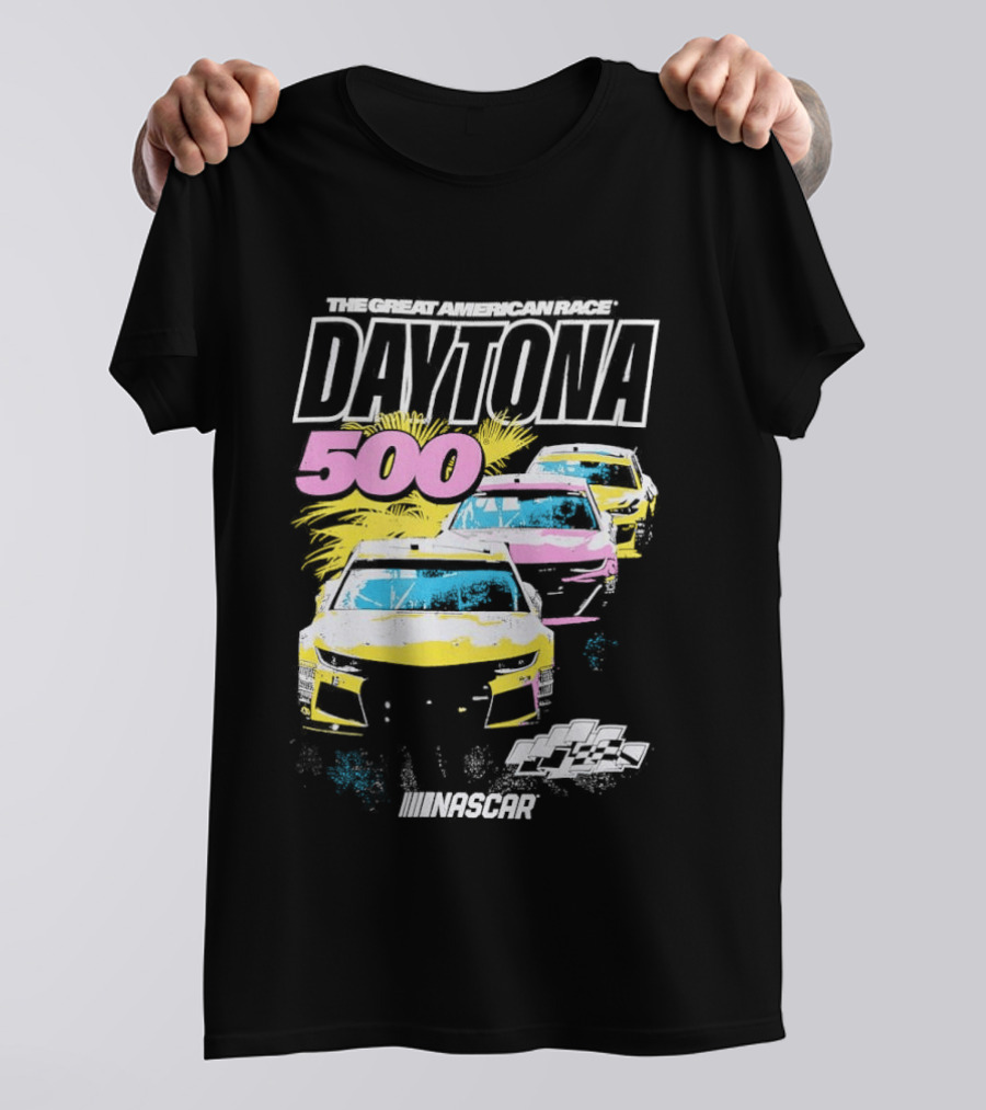 Daytona 500 NASCAR Racing The Great American Race Stock Car Competition T-Shirt
