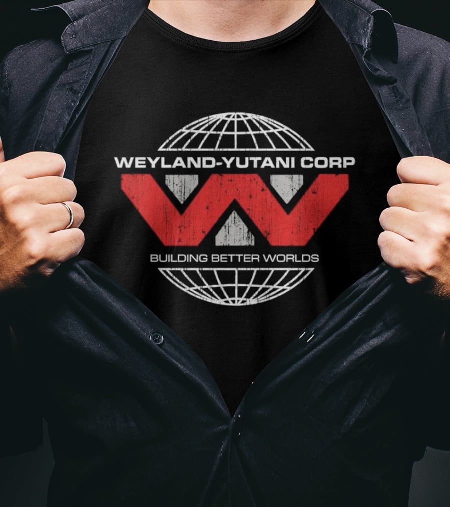 Weyland Yutani Corp Building Better Worlds Alien Franchise Merchandise T-Shirt