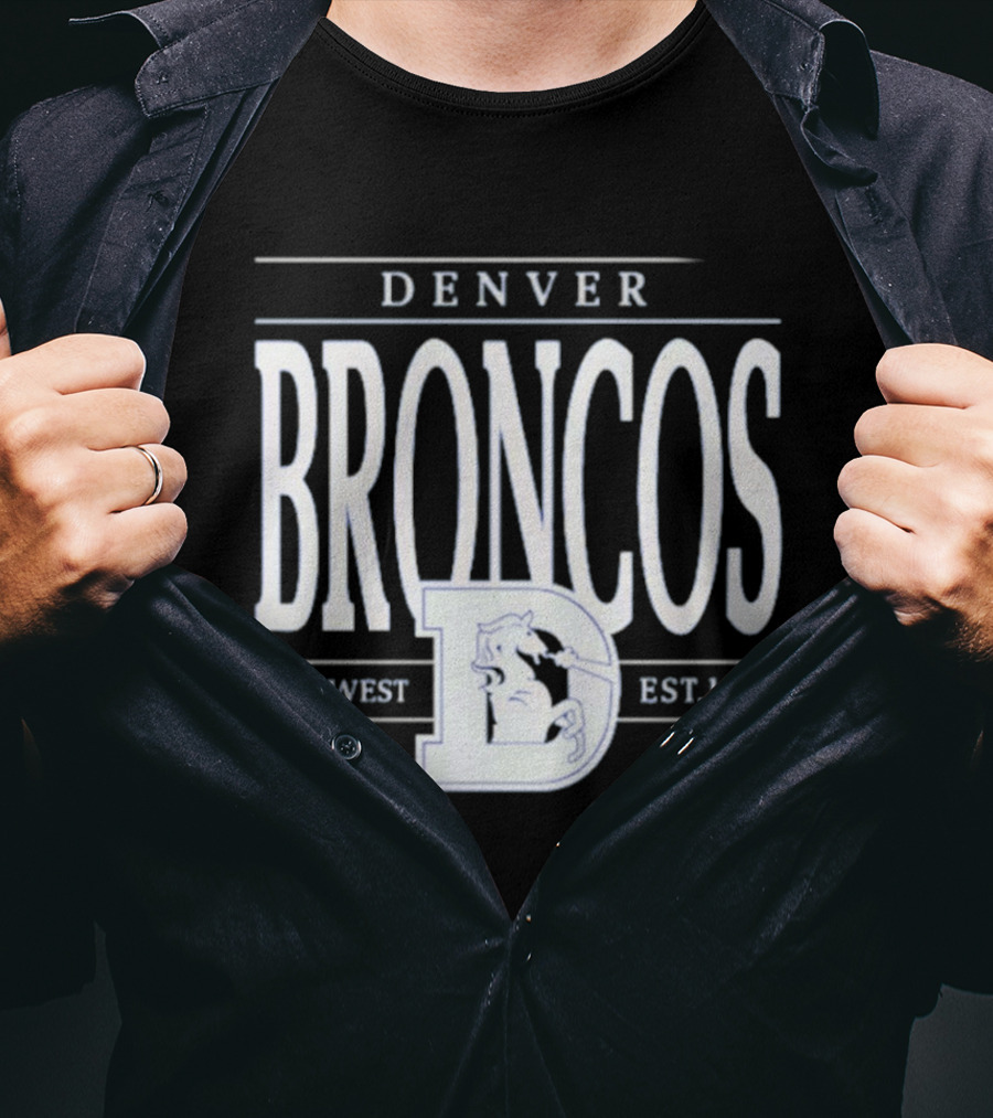 Denver Broncos AFC West Est 1960 NFL Football Retro D T-Shirt