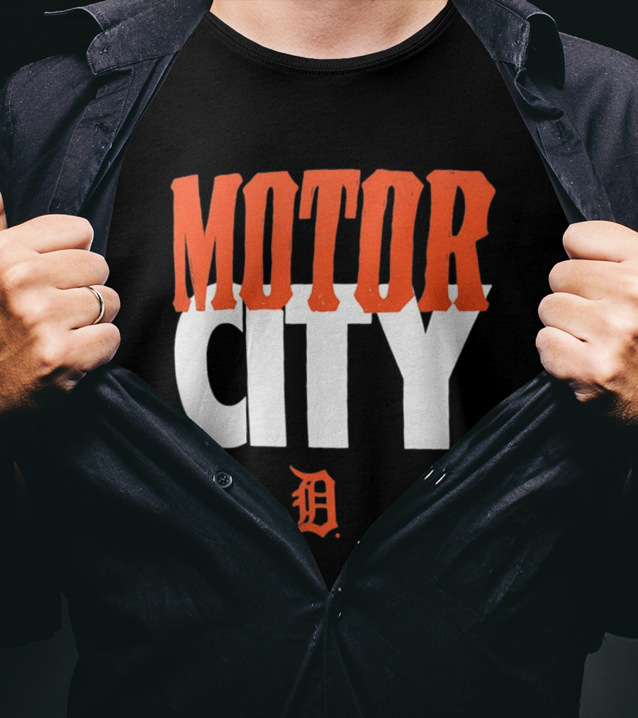 Detroit Tigers Motor City MLB Baseball Team Fan Gear T-Shirt