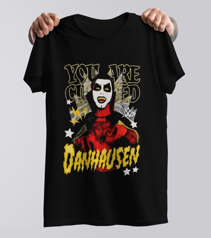 WWE Danhausen You Are Cursed Wrestling Starface T-Shirt
