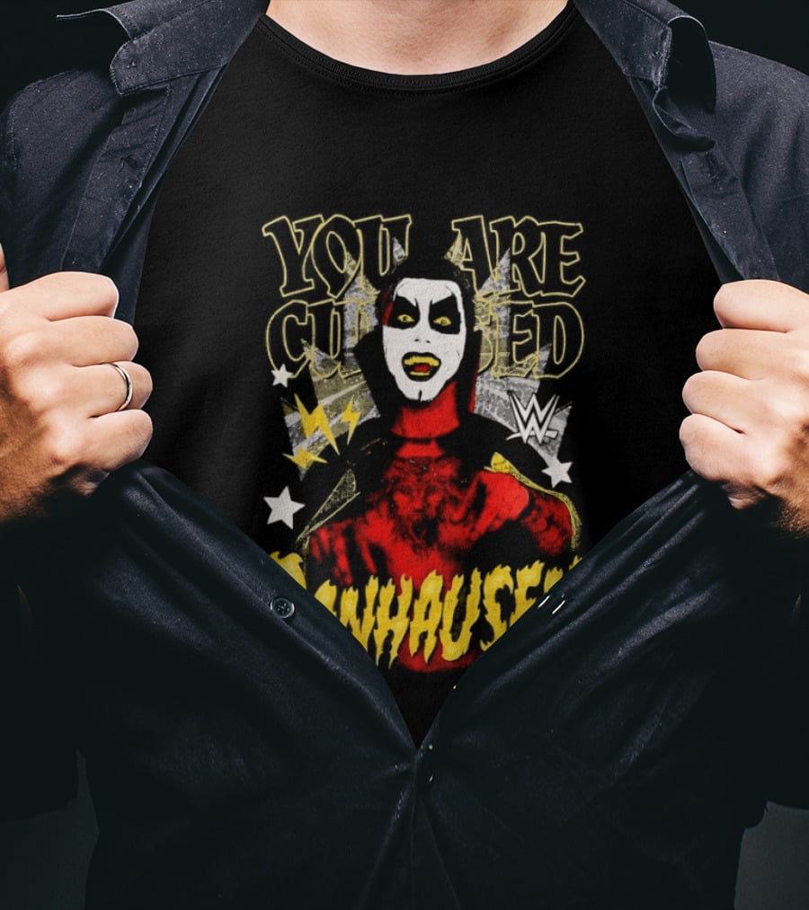WWE Danhausen You Are Cursed Wrestling Starface T-Shirt