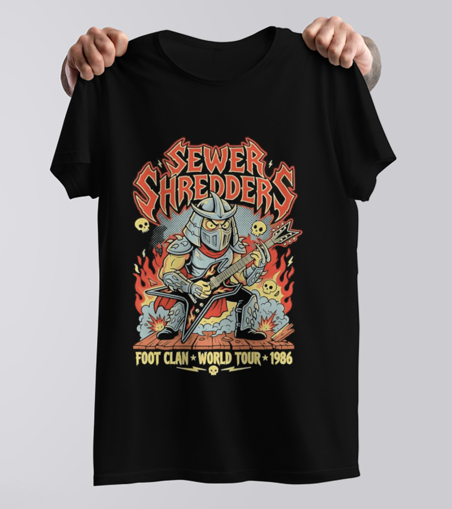 Sewer Shredders Foot Clan World Tour 1986 T-Shirt