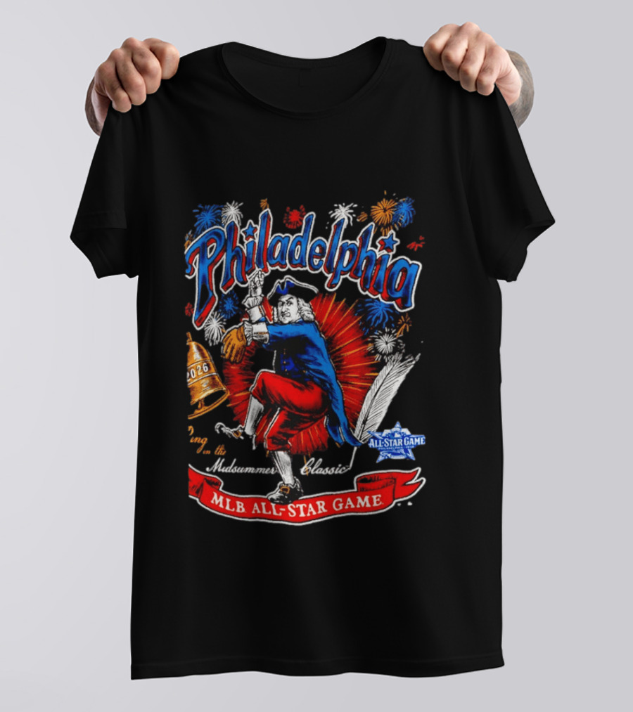 Philadelphia 2026 MLB All Star Game Midsummer Classic Fireworks T-Shirt