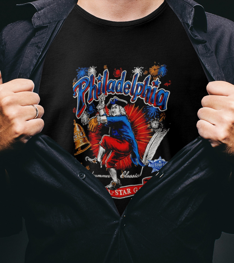 Philadelphia 2026 MLB All Star Game Midsummer Classic Fireworks T-Shirt