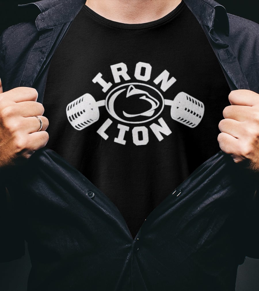 Iron Lion Penn State Nittany Lion Gym Weightlifting T-Shirt