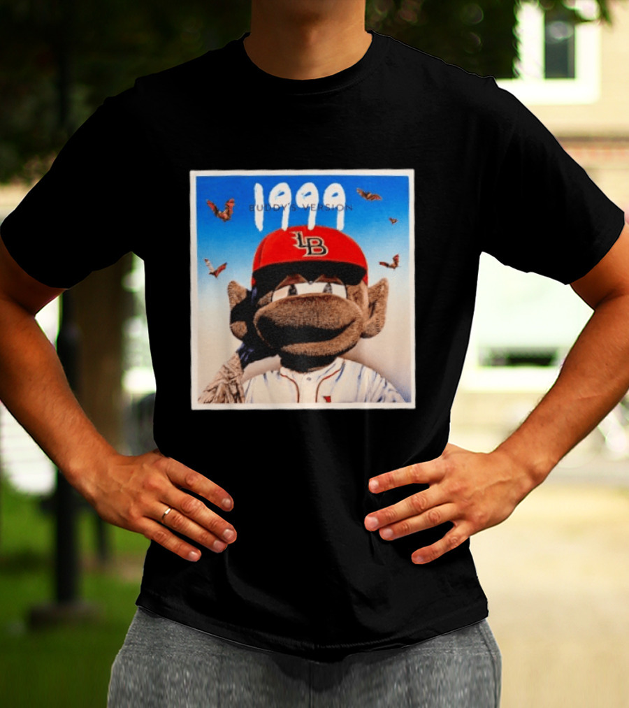 1999 Buddy's Version LB Red Cap Baseball T-Shirt