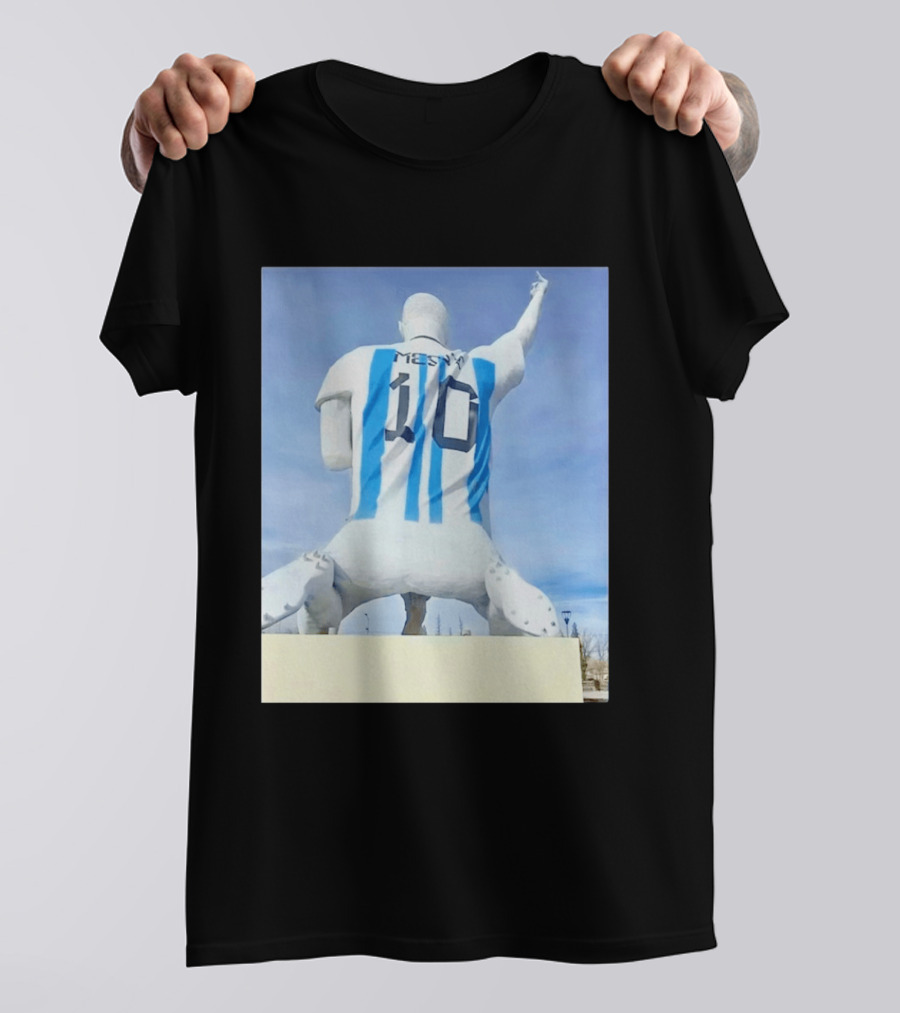 Lionel Messi 10 Argentina Jersey Statue Meme T-Shirt