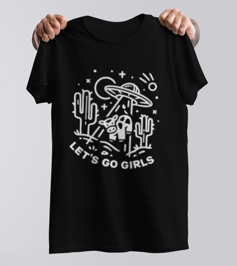 Cow Let’s Go Girls UFO T-Shirt