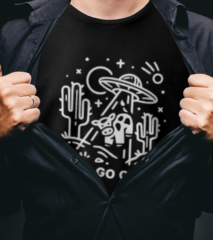 Cow Let’s Go Girls UFO T-Shirt