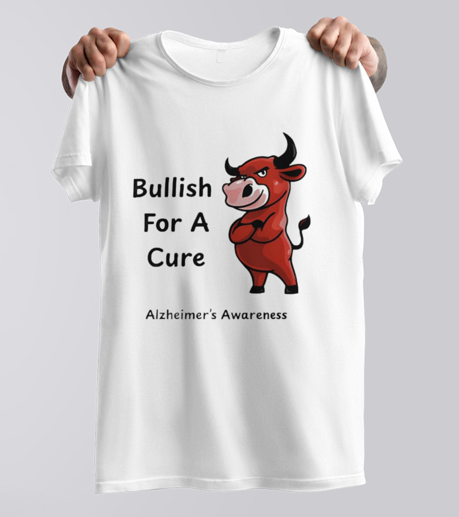 Bullish For A Cure Alzheimer's Awareness Red Bull T-Shirt