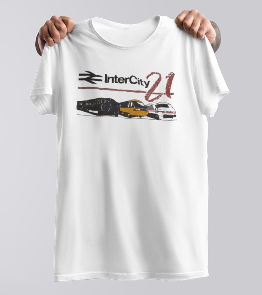 InterCity 21 Train Transportation Theme With Trains T-Shirt