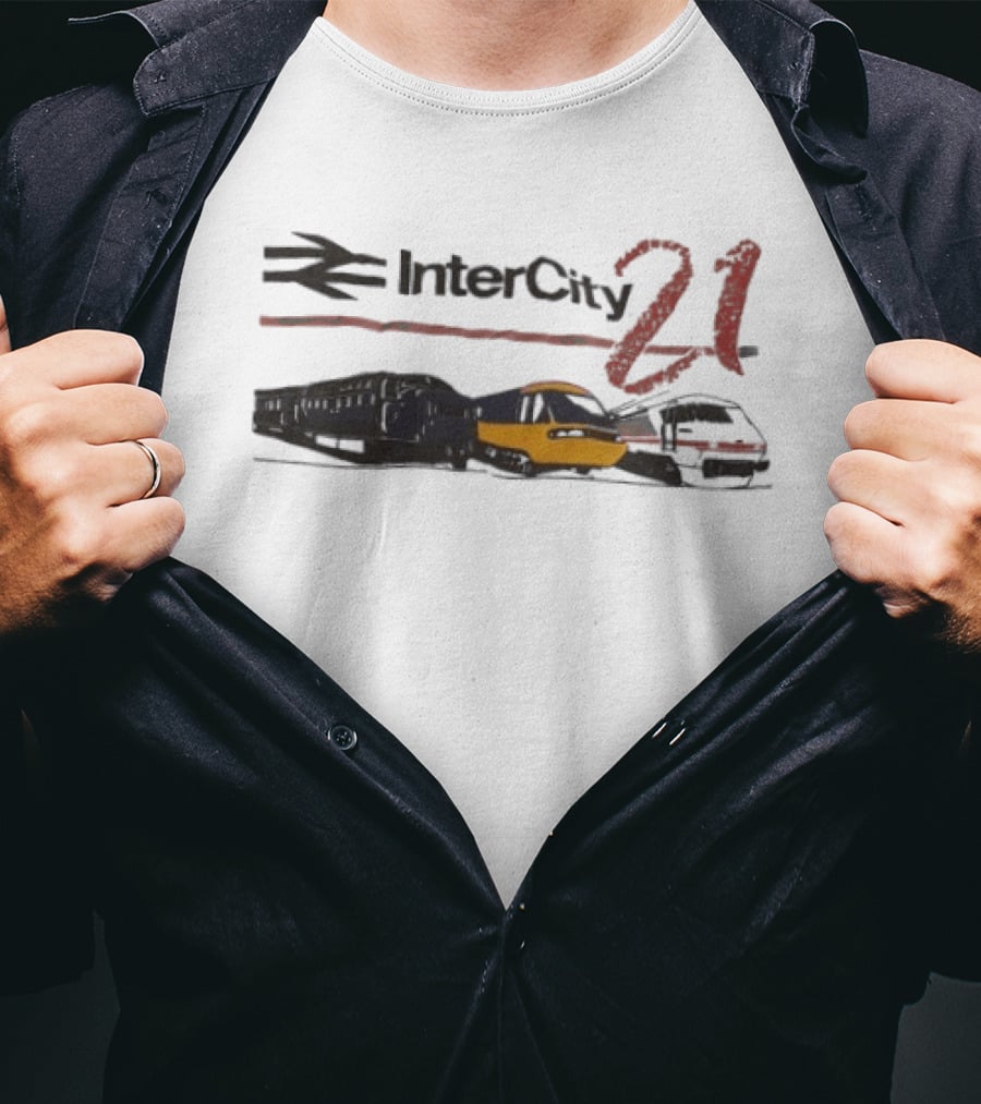 InterCity 21 Train Transportation Theme With Trains T-Shirt