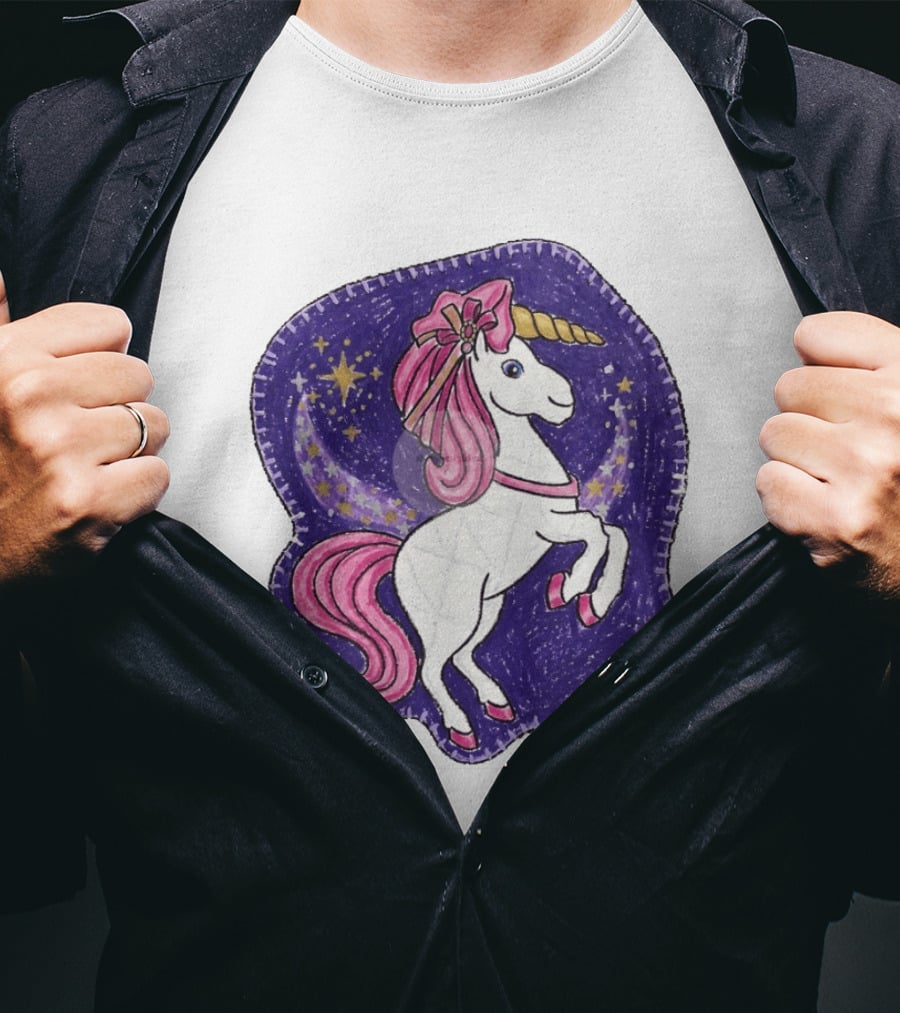 Lizzie Unicorn Dreams Come True Disney Starry Night T-Shirt