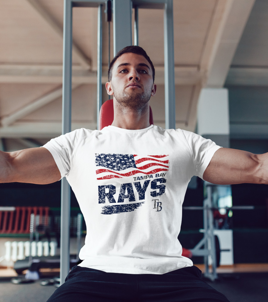 Tampa Bay Rays 4th Of July American Flag T-Shirt