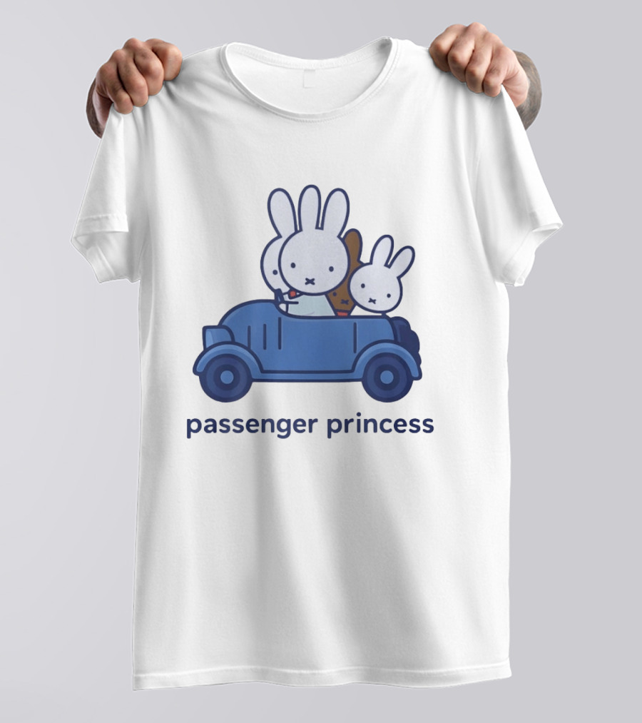 Miffy Passenger Princess Bunny Rabbit Car Ride T-Shirt