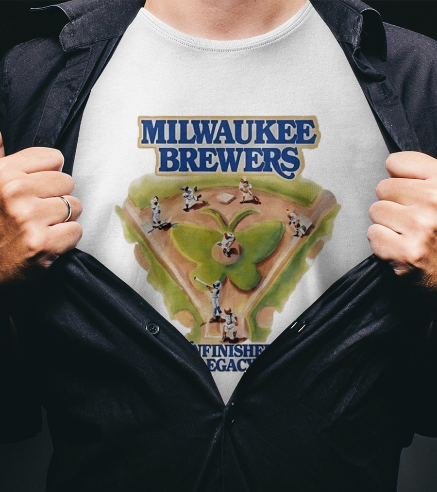 Milwaukee Brewers Unfinished Legacy Baseball Field T-Shirt