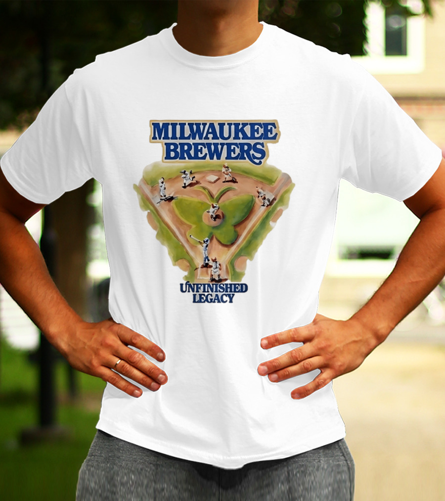 Milwaukee Brewers Unfinished Legacy Baseball Field T-Shirt