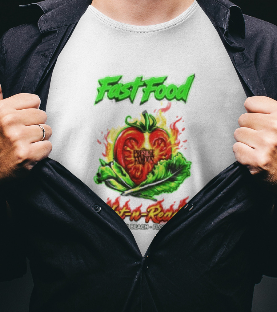 Fast Food Prestige Famous Hot N Ready Miami Beach Florida T-Shirt