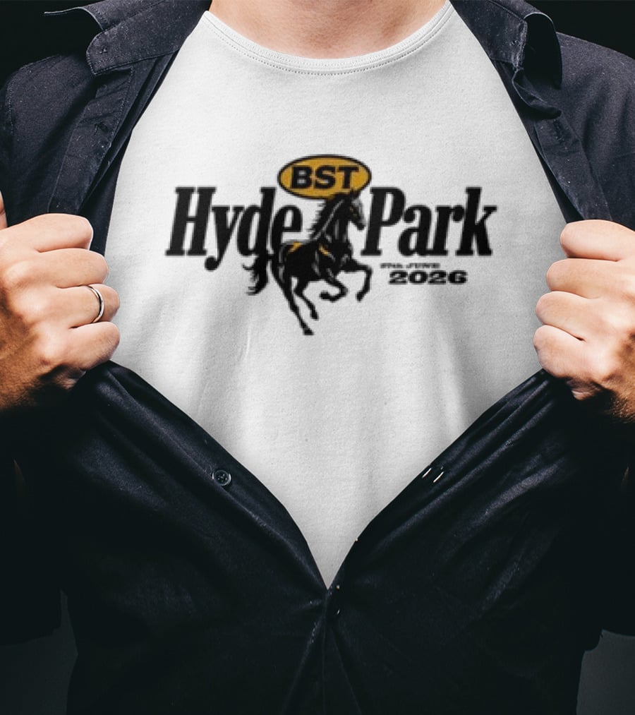 Garth Brooks BST Hyde Park 2026 Event Featuring Iconic Horse T-Shirt