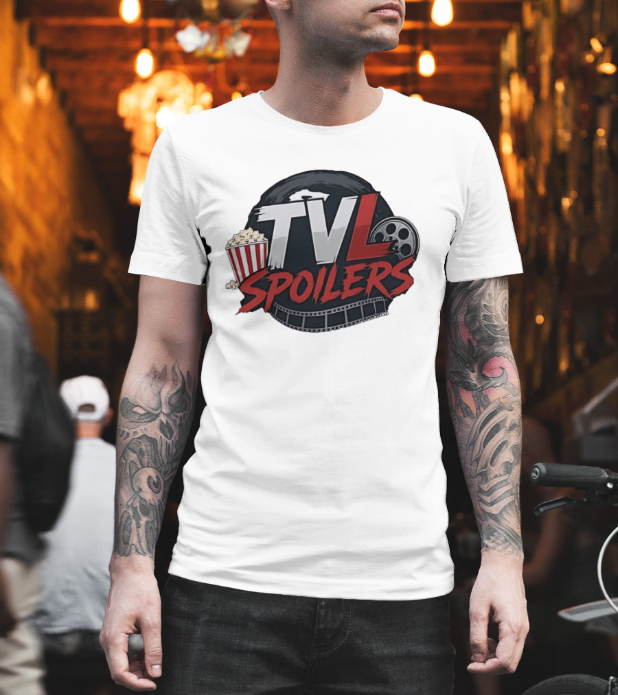 TVL Spoilers Cinema Movie Lover Popcorn Film Reel T-Shirt