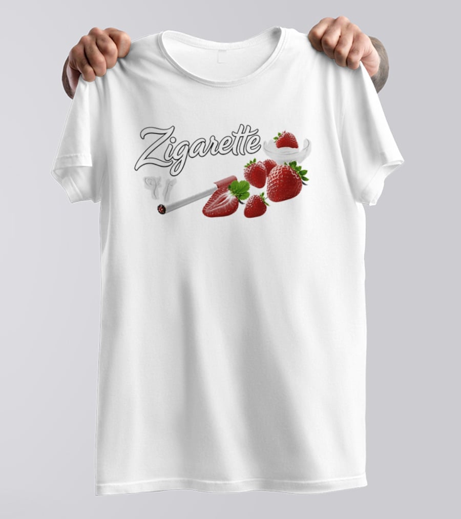 Zigarette Strawberry Cigarette Fruit Smoke Red Berries T-Shirt