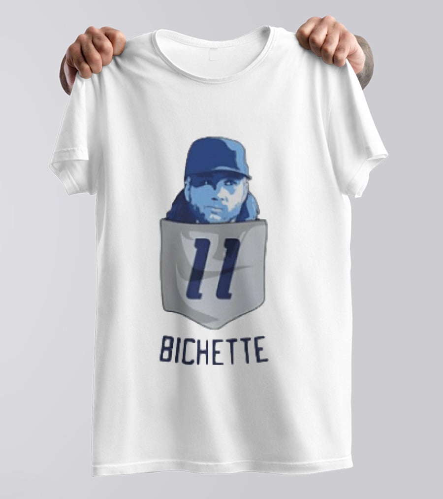 Bo Bichette 11 Toronto Blue Jays Baseball MLB Pocket T-Shirt
