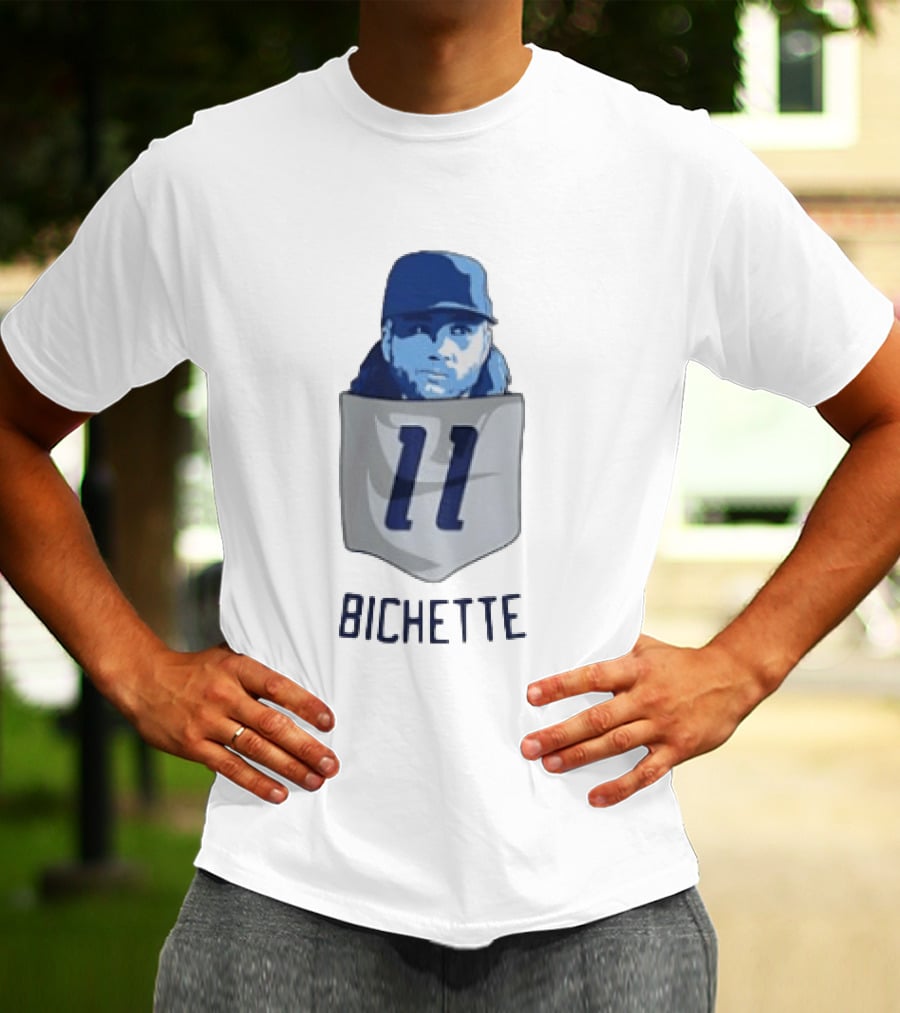 Bo Bichette 11 Toronto Blue Jays Baseball MLB Pocket T-Shirt
