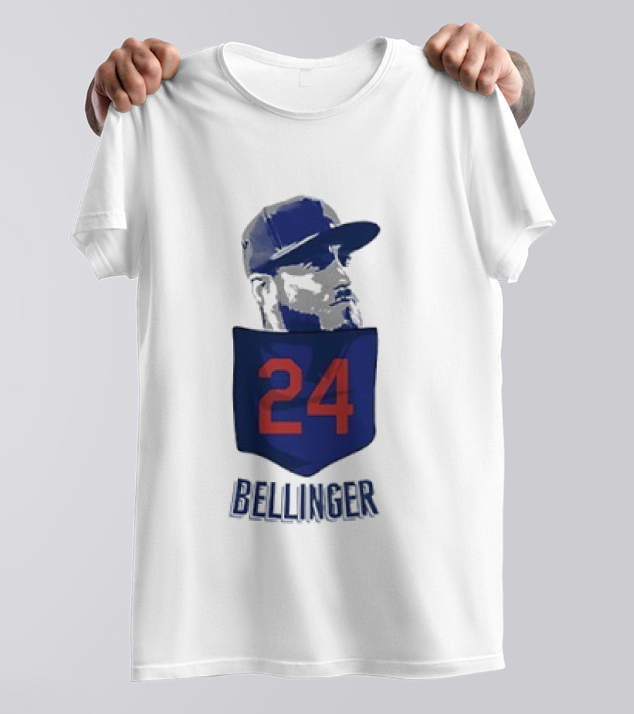 Cody Bellinger 24 Chicago Cubs Bellinger Baseball MLB Pocket Cap T-Shirt