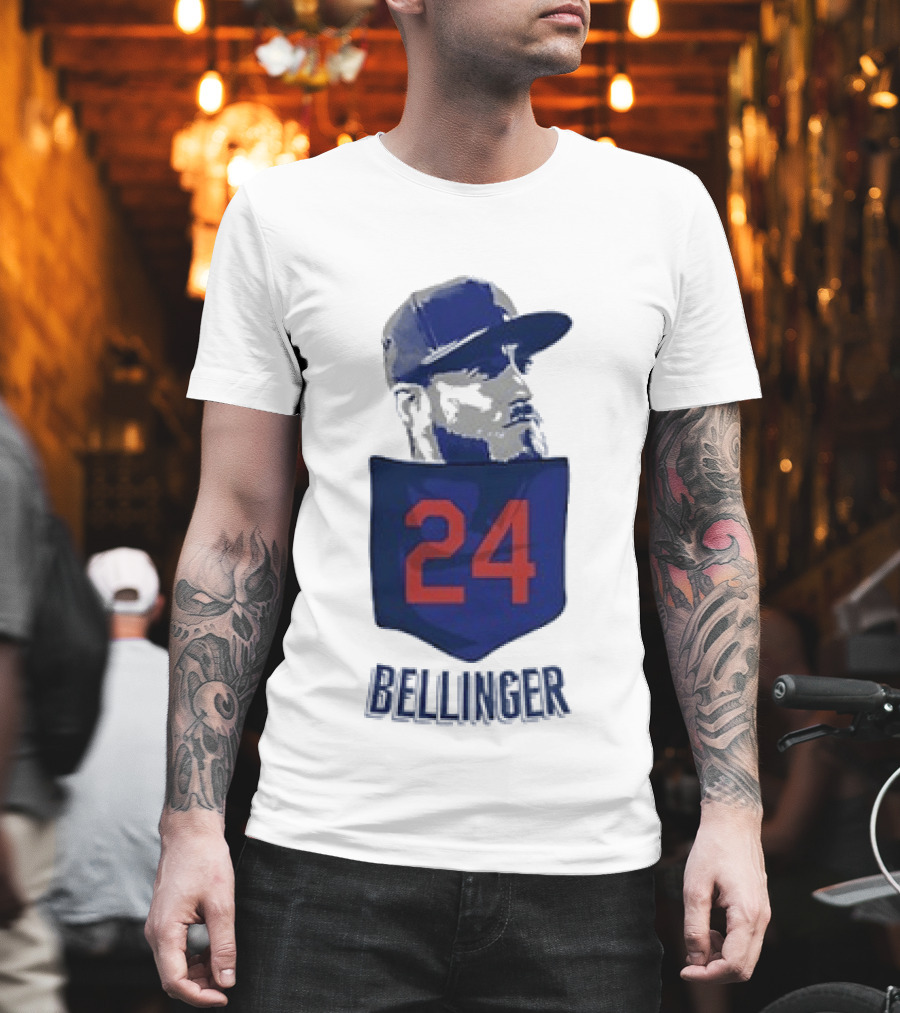 Cody Bellinger 24 Chicago Cubs Bellinger Baseball MLB Pocket Cap T-Shirt