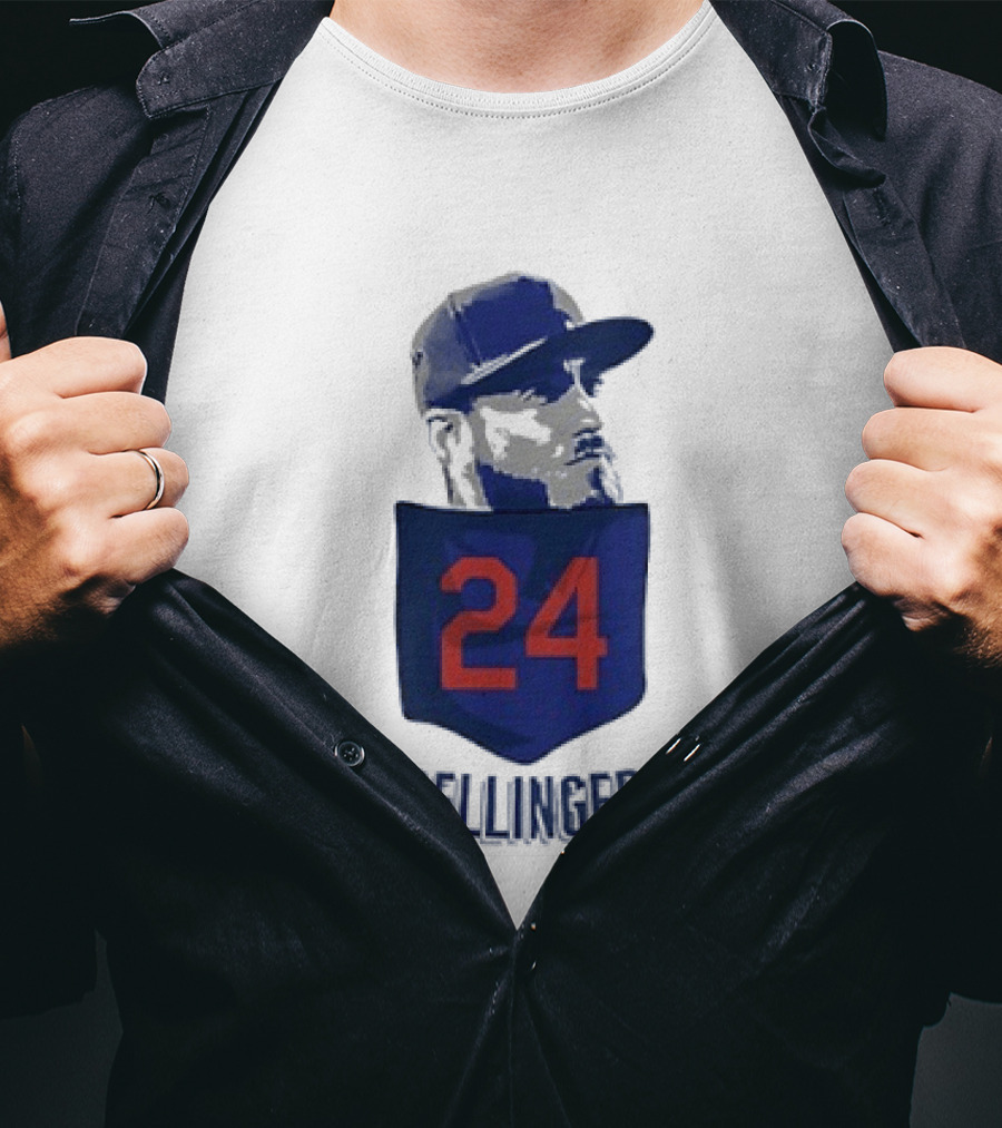 Cody Bellinger 24 Chicago Cubs Bellinger Baseball MLB Pocket Cap T-Shirt