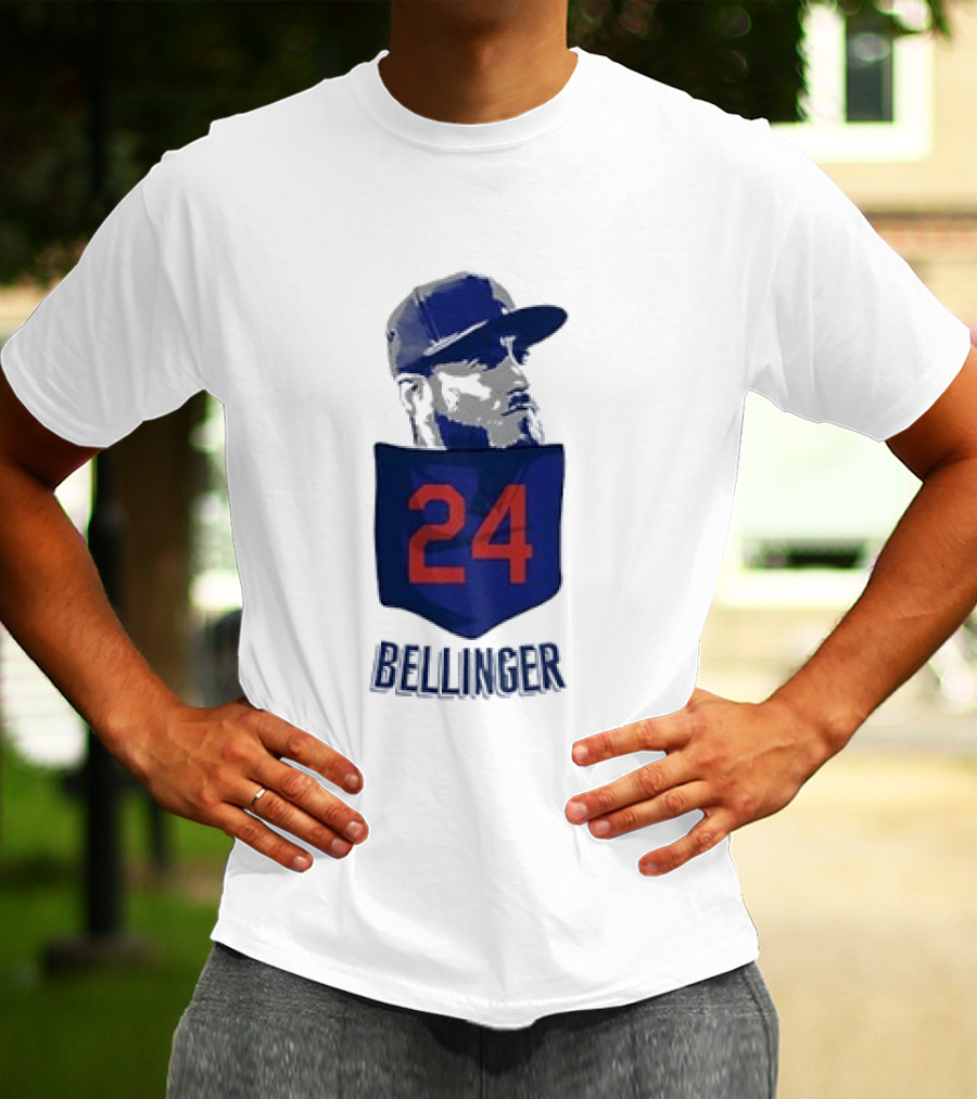 Cody Bellinger 24 Chicago Cubs Bellinger Baseball MLB Pocket Cap T-Shirt