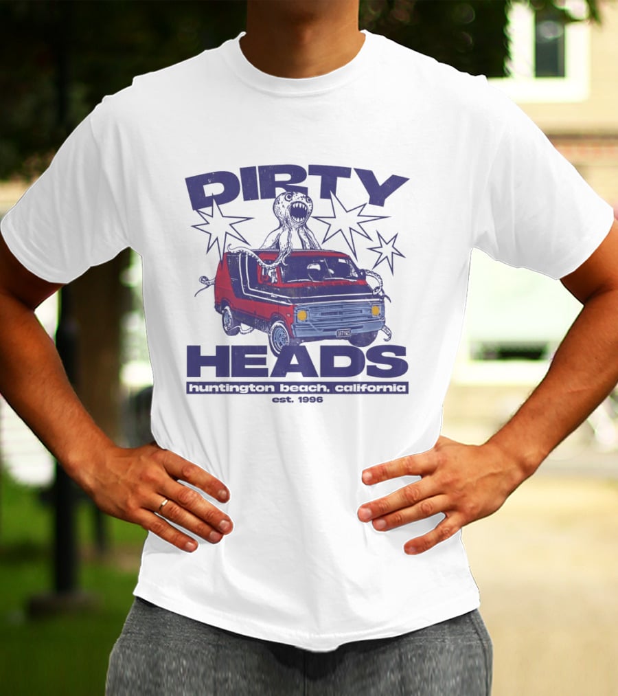 Dirty Heads Huntington Beach California Van And Octopus Est. 1996 T-Shirt