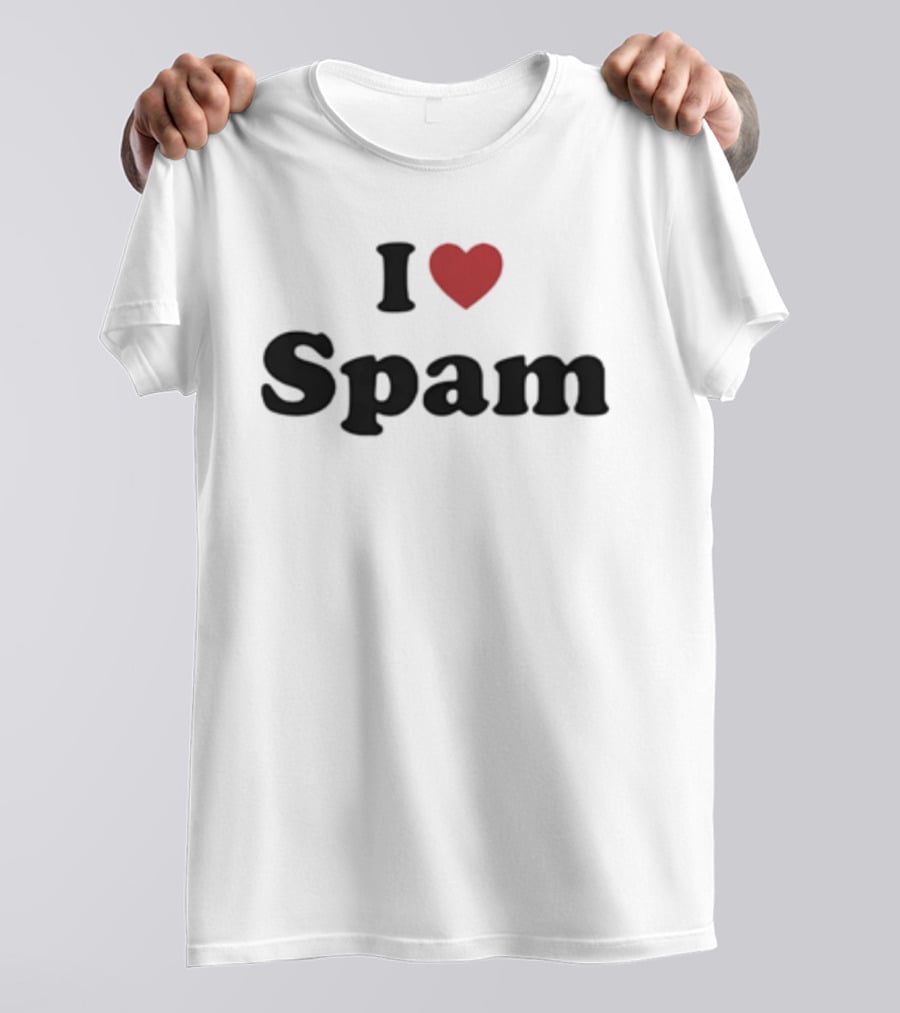 I Love Spam Heart Humor T-Shirt