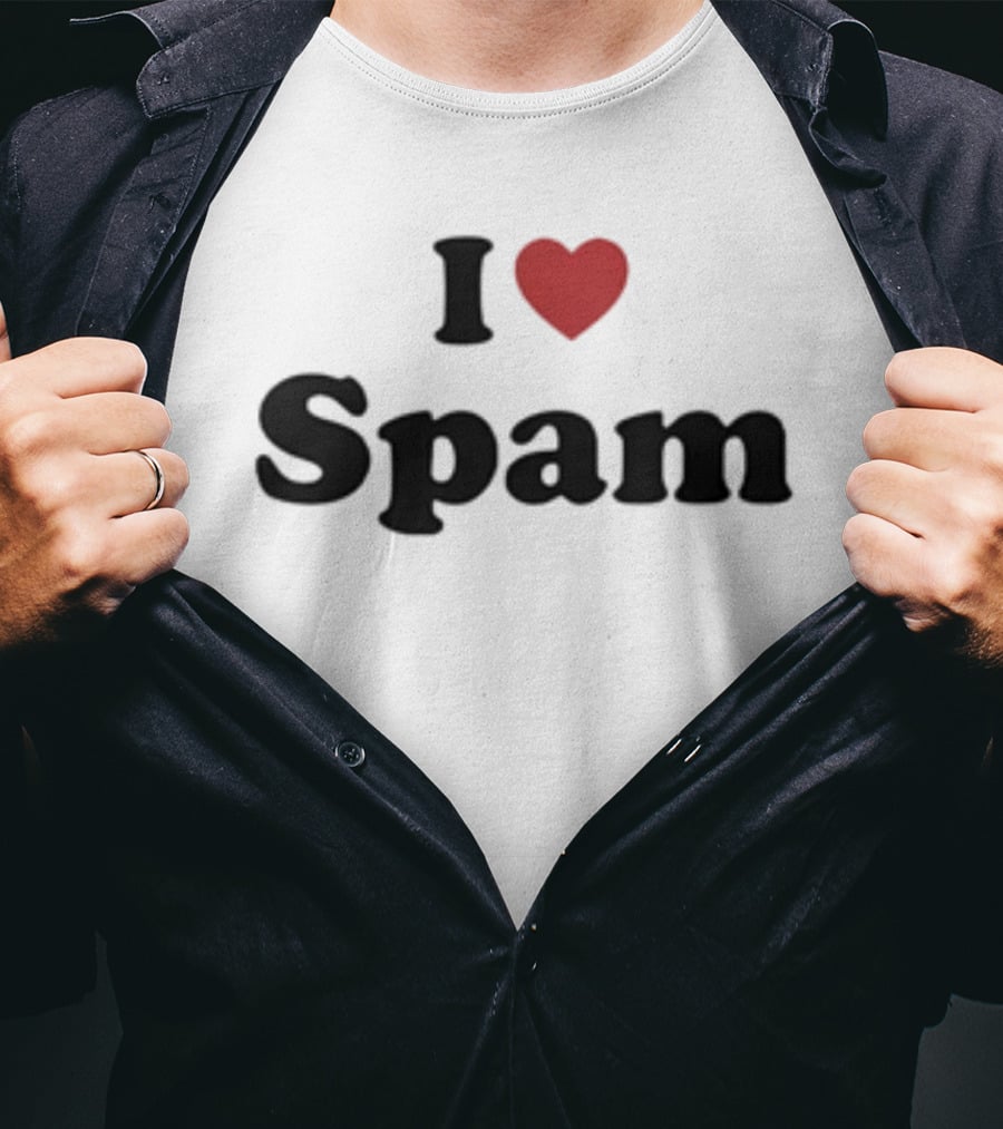 I Love Spam Heart Humor T-Shirt