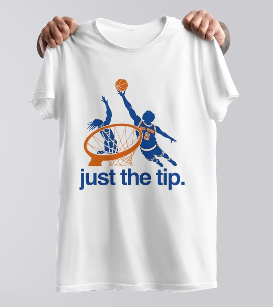 OG Anunoby New York Knicks Basketball Just The Tip NBA 2026 T-Shirt