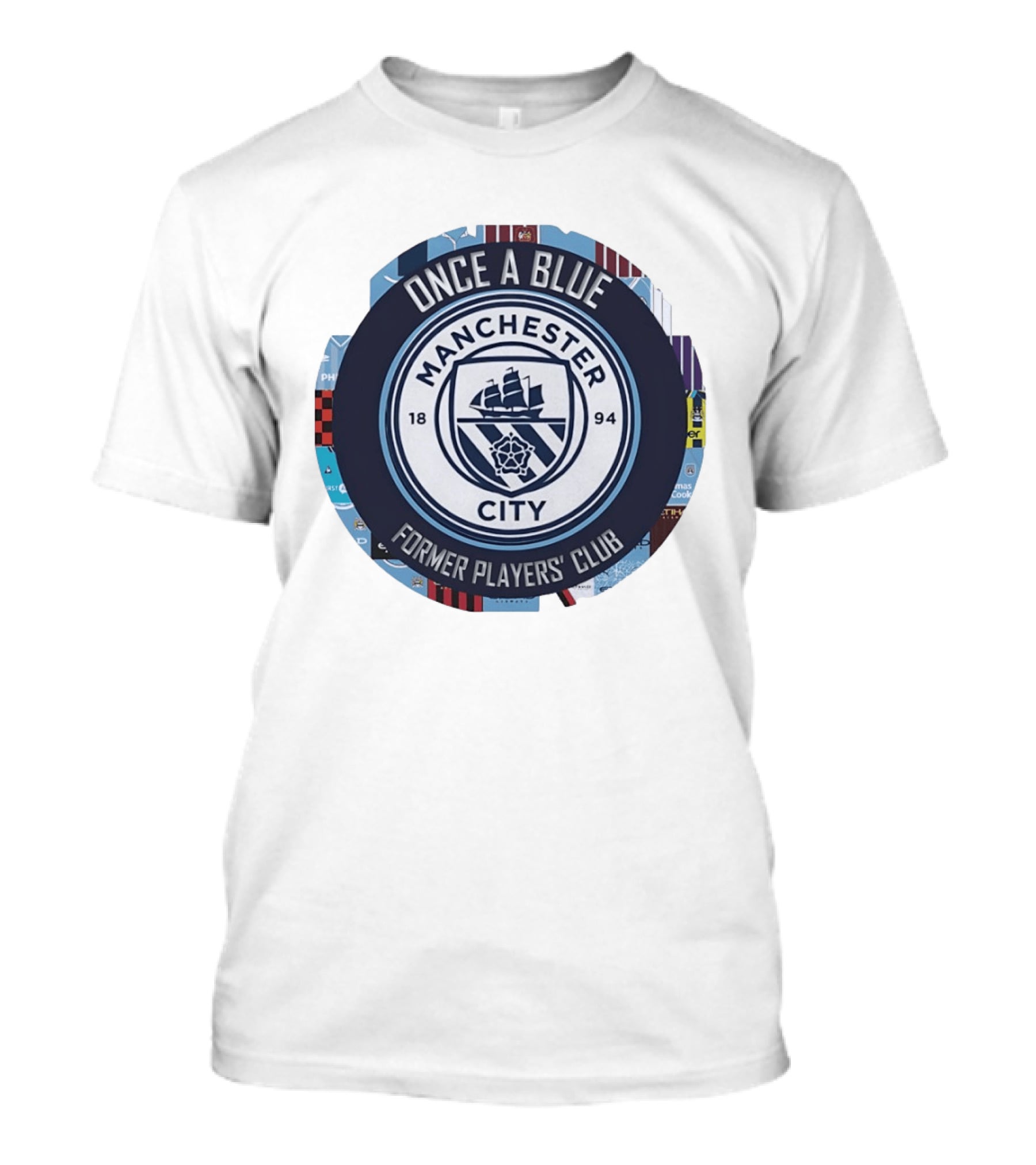 Once A Blue Manchester City Former Players Club 1894 T-Shirt